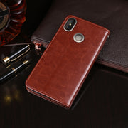For Doogee X70 idewei  Crazy Horse Texture Horizontal Flip Leather Case with Holder & Card Slots & Wallet(Black)