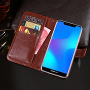 For Doogee X70 idewei  Crazy Horse Texture Horizontal Flip Leather Case with Holder & Card Slots & Wallet(Rose Red)