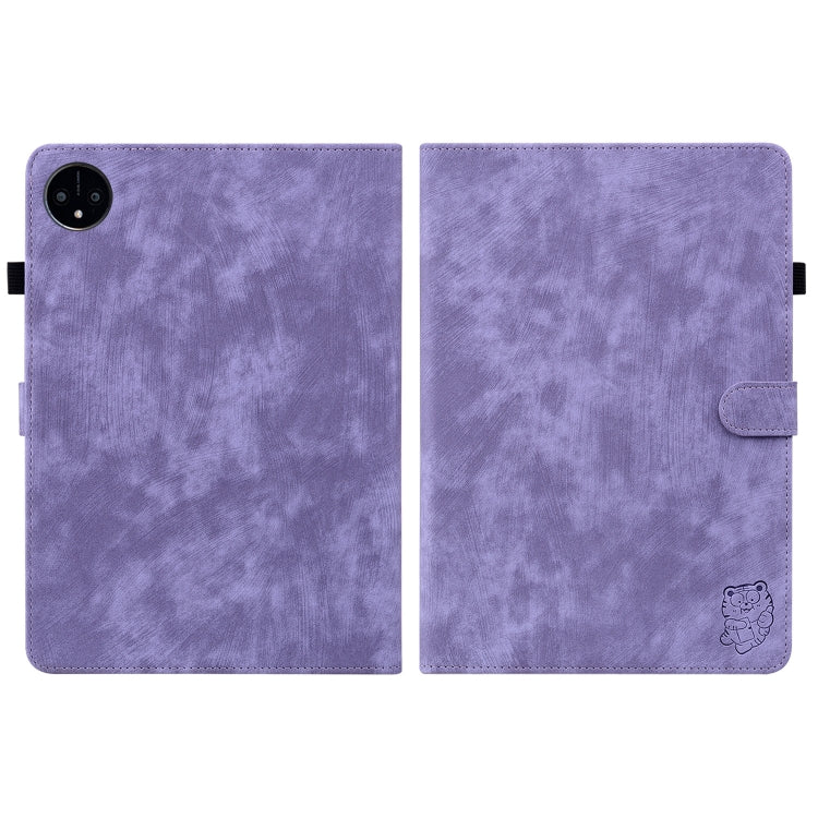 For Huawei MatePad Pro 11 2022 Tiger Pattern Flip Leather Tablet Case(Purple)