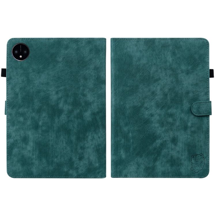 For Huawei MatePad Pro 11 2022 Tiger Pattern Flip Leather Tablet Case(Dark Green)