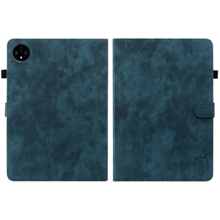 For Huawei MatePad Pro 11 2022 Tiger Pattern Flip Leather Tablet Case(Dark Blue)