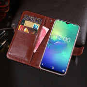 For Oukitel C15 Pro idewei  Crazy Horse Texture Horizontal Flip Leather Case with Holder & Card Slots & Wallet(Rose Red)