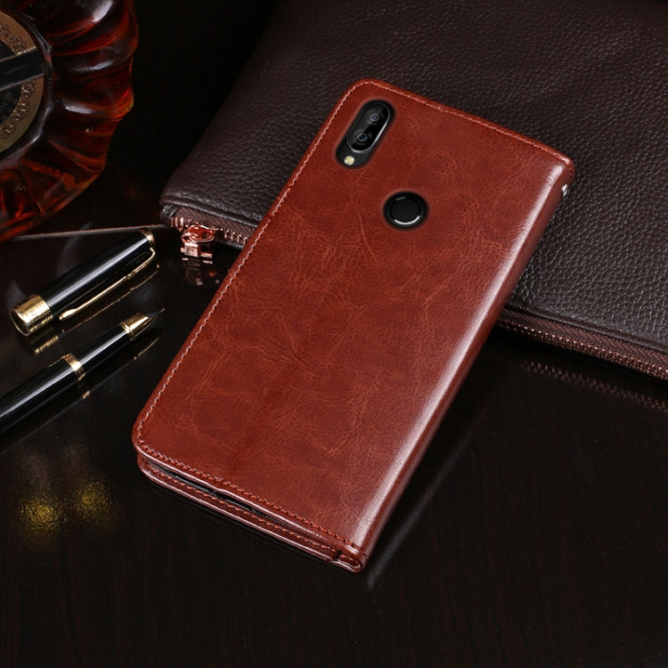 For Oukitel C16 Pro idewei  Crazy Horse Texture Horizontal Flip Leather Case with Holder & Card Slots & Wallet(Rose Red)