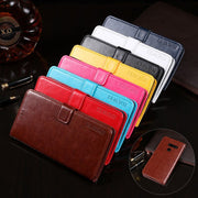 For LG G8 ThinQ idewei Crazy Horse Texture Horizontal Flip Leather Case with Holder & Card Slots & Wallet(Yellow)