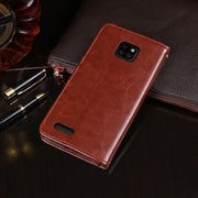 For Ulefone Note 7 idewei  Crazy Horse Texture Horizontal Flip Leather Case with Holder & Card Slots & Wallet(Black)