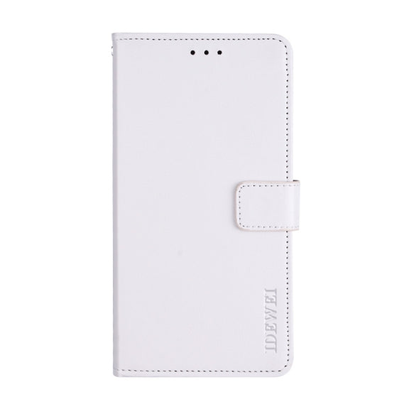 For Ulefone Note 7 idewei  Crazy Horse Texture Horizontal Flip Leather Case with Holder & Card Slots & Wallet(White)