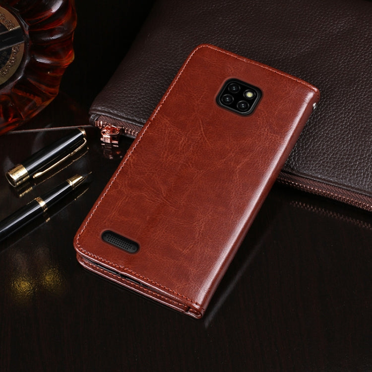 For Ulefone Note 7 idewei  Crazy Horse Texture Horizontal Flip Leather Case with Holder & Card Slots & Wallet(White)