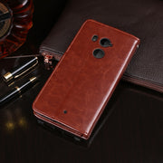 For HTC U11+ idewei Crazy Horse Texture Horizontal Flip Leather Case with Holder & Card Slots & Wallet(Yellow)