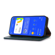 For Motorola Moto E13 4G 2023 KHAZNEH Nappa Top Layer Cowhide Leather Phone Case(Green)