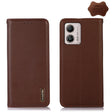 For Motorola Moto G53 5G KHAZNEH Nappa Top Layer Cowhide Leather Phone Case(Brown) - free shipping - PMC TechLife - Order now!