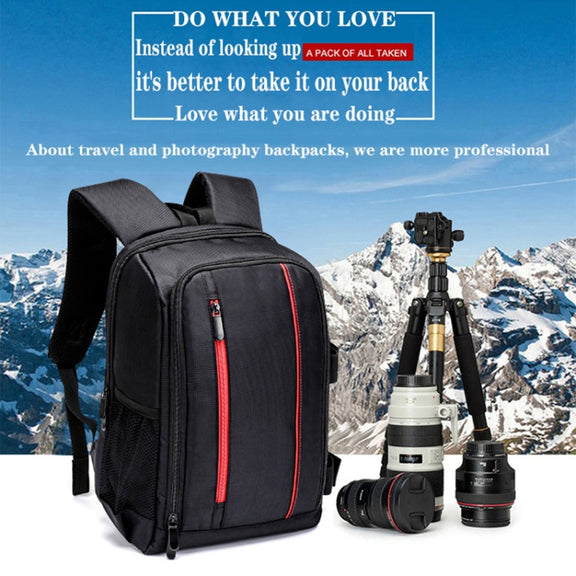 Outdoor Camera Backpack Water-resistant Photography Camera Shoulders Bag, Size:45x32x18cm(Orange)