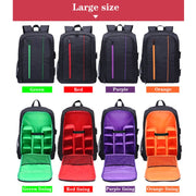 Outdoor Camera Backpack Water-resistant Photography Camera Shoulders Bag, Size:45x32x18cm(Red)