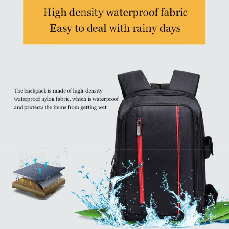 Outdoor Camera Backpack Water-resistant Photography Camera Shoulders Bag, Size:45x32x18cm(Orange)