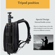 Outdoor Camera Backpack Water-resistant Photography Camera Shoulders Bag, Size:45x32x18cm(Green)