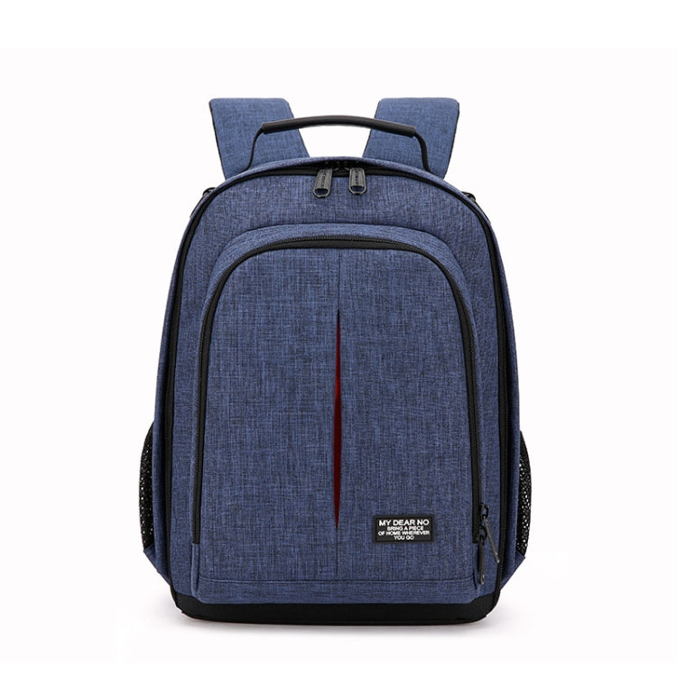 Small Water-resistant Camera Backpack Shoulders SLR Camera Bag(Blue)