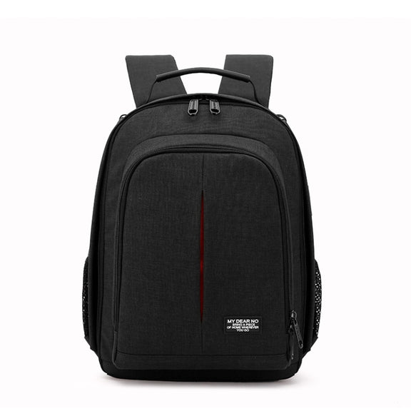 Small Water-resistant Camera Backpack Shoulders SLR Camera Bag(Black)