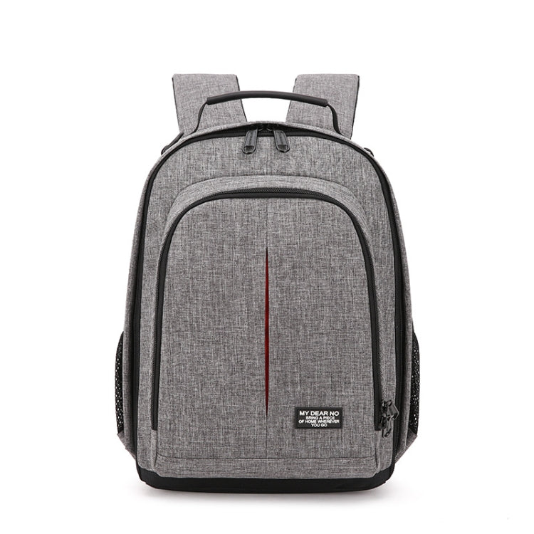 Small Water-resistant Camera Backpack Shoulders SLR Camera Bag(Grey)