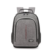 Small Water-resistant Camera Backpack Shoulders SLR Camera Bag(Grey)