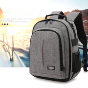 Small Water-resistant Camera Backpack Shoulders SLR Camera Bag(Blue)