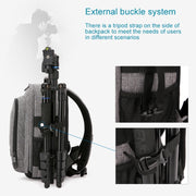 Small Water-resistant Camera Backpack Shoulders SLR Camera Bag(Blue)