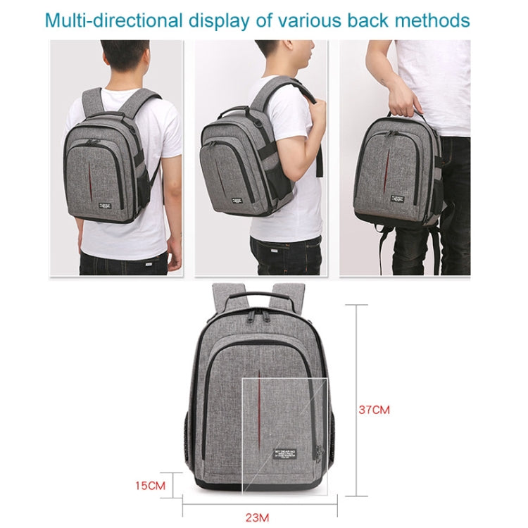 Small Water-resistant Camera Backpack Shoulders SLR Camera Bag(Blue)