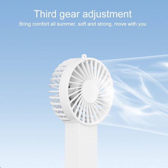 WT-F58 Hanging Neck Handheld Electric Fan(White)