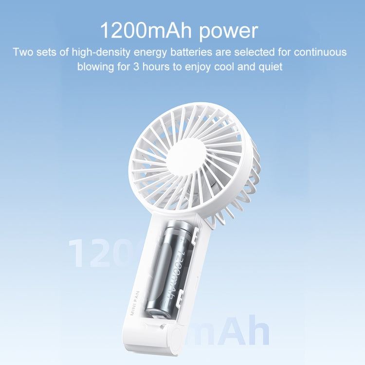 WT-F58 Hanging Neck Handheld Electric Fan(Cream Color)