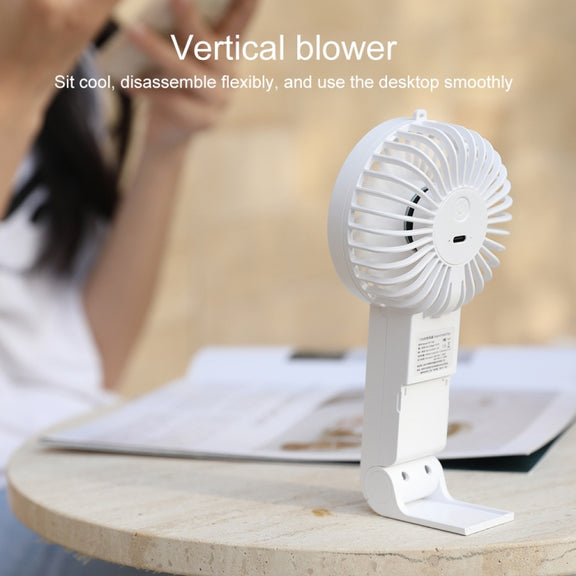 WT-F58 Hanging Neck Handheld Electric Fan(Cream Color)