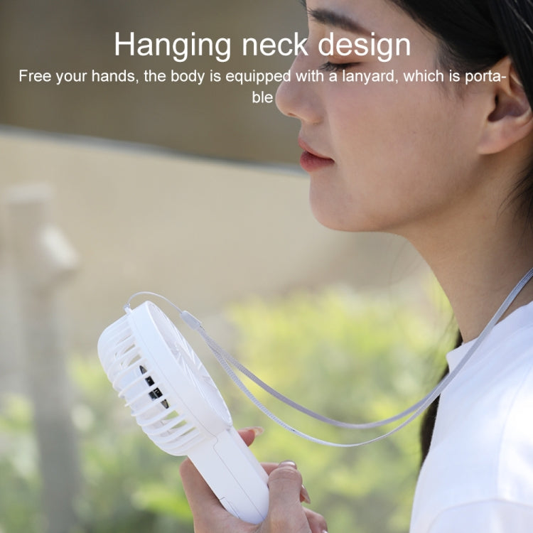 WT-F58 Hanging Neck Handheld Electric Fan(Green)