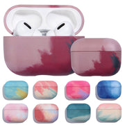 For AirPods 3 Ink Painting Water Sticker PC Earphone Case(Ink Rose Red)