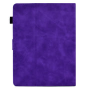 For 7 inch Tablets Peony Butterfly Embossed Leather Tablet Case(Purple)