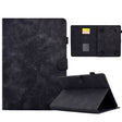 For 8 inch Tablets Peony Butterfly Embossed Leather Tablet Case(Black) - 8 inch by PMC TechLife | Online Shopping South Africa | PMC TechLife | Buy Now Pay Later Mobicred