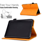 For Amazon Kindle 11th 2022 Peony Butterfly Embossed Leather Smart Tablet Case(Khaki)