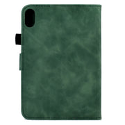 For Lenovo Tab P11 Peony Butterfly Embossed Leather Smart Tablet Case(Green)