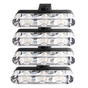 4 in 1 Car 12LEDs Grille Flash Lights Warning Lights with Wireless Remote Control, Color:Red Blue