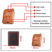 4 in 1 Car 12LEDs Grille Flash Lights Warning Lights with Wireless Remote Control, Color:Red Blue