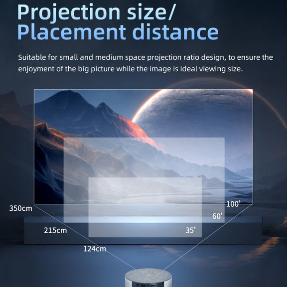 T2 800x480 1000 Lumens LED HD Mini Projector, Specification:UK Plug
