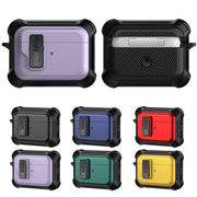 For AirPods Pro 2 Signal Flag Wireless Earphones Case with Security Lock(Black)