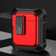 For AirPods 1 / 2 Signal Flag Wireless Earphones Case with Security Lock(Red) - For AirPods 1/2 by PMC Jewellery | Online Shopping South Africa | PMC Jewellery | Buy Now Pay Later Mobicred