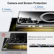 For Samsung Galaxy S25 Ultra 5G Transparent Frosted MagSafe Phone Case