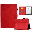 For Amazon Kindle Lite 2022 Rhombus Embossed Leather Tablet Case(Red) - Amazon by PMC TechLife | Online Shopping South Africa | PMC TechLife | Buy Now Pay Later Mobicred