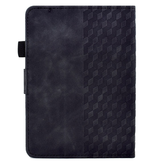 For Amazon Kindle Lite 2022 Rhombus Embossed Leather Tablet Case(Black)