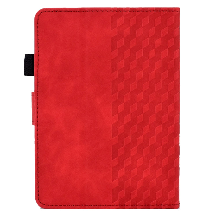 For Amazon Kindle PaperWhite 5 2021 Rhombus Embossed Leather Tablet Case(Red)