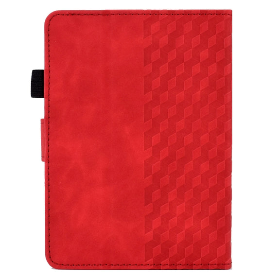 For Amazon Kindle PaperWhite 5 2021 Rhombus Embossed Leather Tablet Case(Red)