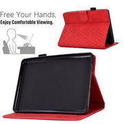 For Amazon Kindle PaperWhite 5 2021 Rhombus Embossed Leather Tablet Case(Red)