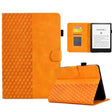 For Amazon Kindle PaperWhite 5 2021 Rhombus Embossed Leather Tablet Case(Khaki) - Amazon by PMC TechLife | Online Shopping South Africa | PMC TechLife | Buy Now Pay Later Mobicred