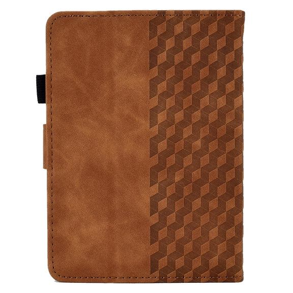 For Amazon Kindle PaperWhite 5 2021 Rhombus Embossed Leather Tablet Case(Brown)
