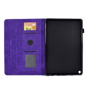 For Amazon Kindle Fire HD8 2020 Rhombus Embossed Leather Tablet Case(Purple)