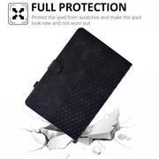 For Amazon Kindle Fire HD8 2020 Rhombus Embossed Leather Tablet Case(Black)