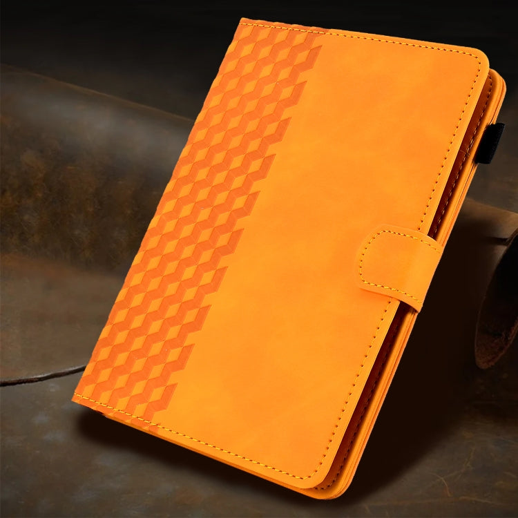 For 7.0 inch Universal Tablet Rhombus Embossed Leather Case(Khaki)